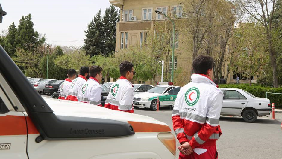 پوشش امدادی سفر رئیس جمهور به البرز